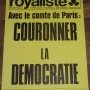 Affiche Couronner démocratie