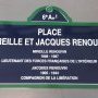 Plaque de la place